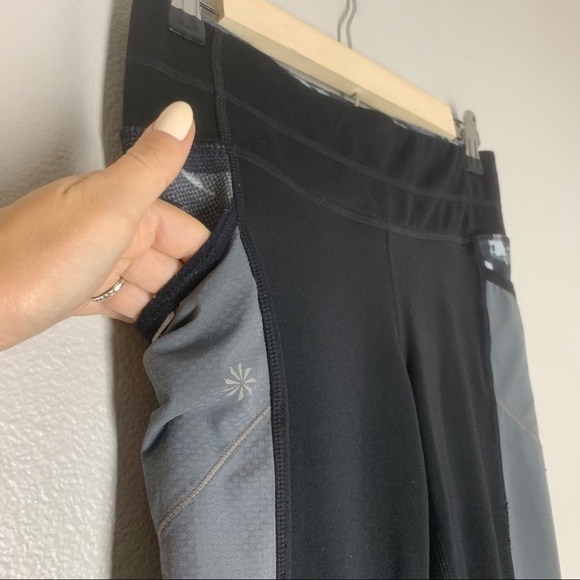 Athleta Fire Be Free Leggings Side Pockets Stretch - Picture 5 of 8